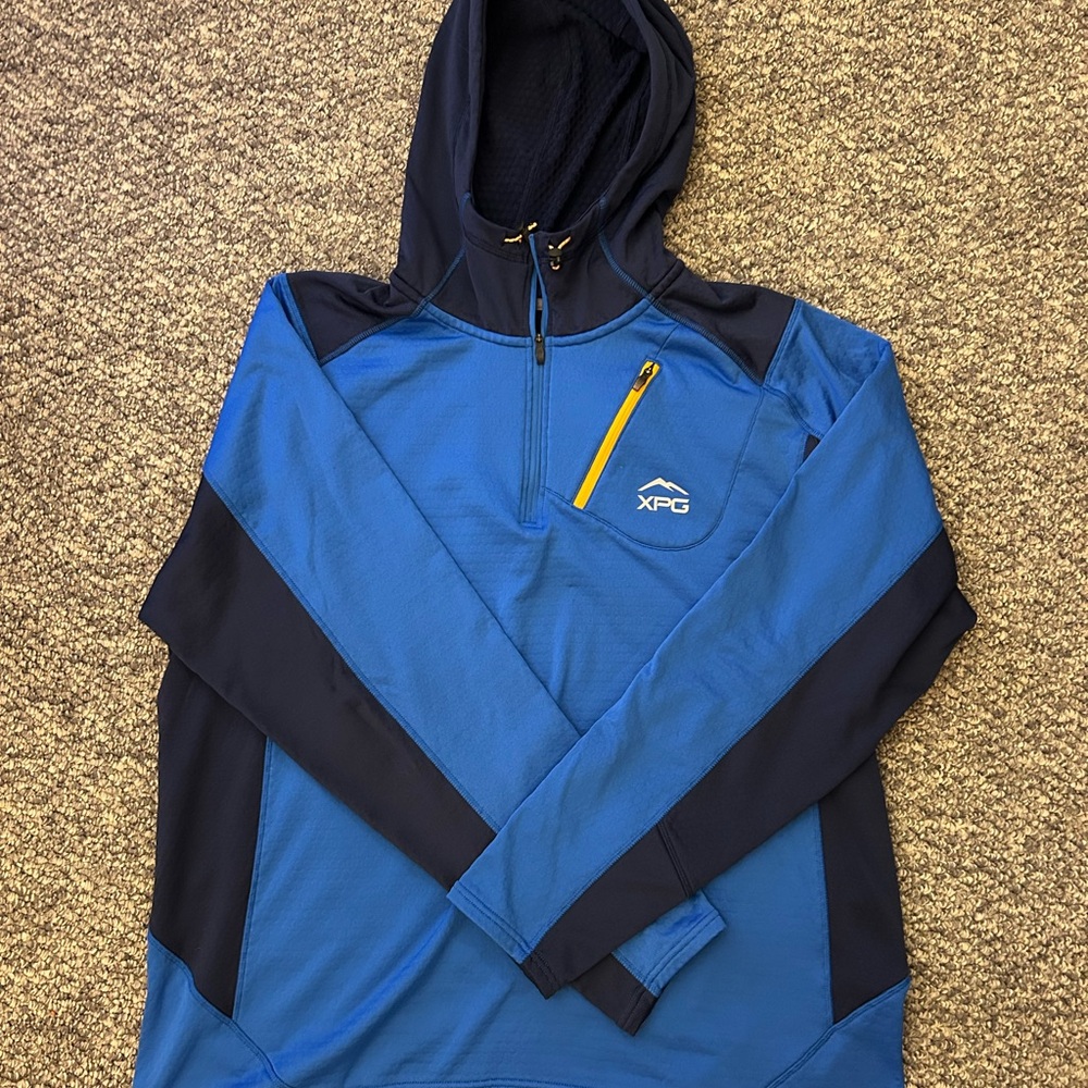 XPG Blue and Black Hoodie